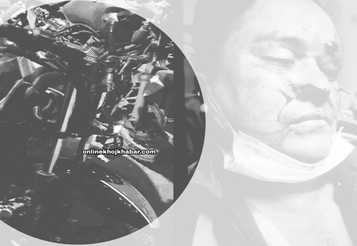 राँझा चोकमा मोटरसाइकलको ठक्करबाट प्रहरी हवल्दार शाहीको मृत्यु, जवान गम्भीर घाइते
