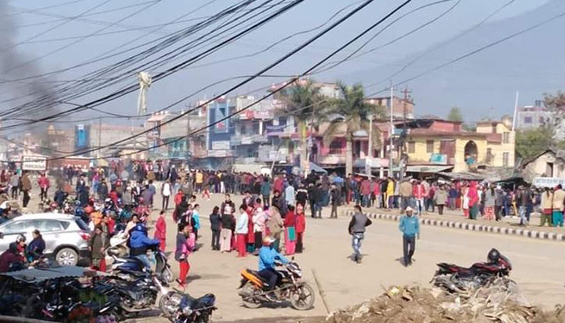 कालिकोटका युवकको मृत्युपछि सुर्खेतको वीरेन्द्रनगर तनावग्रस्त