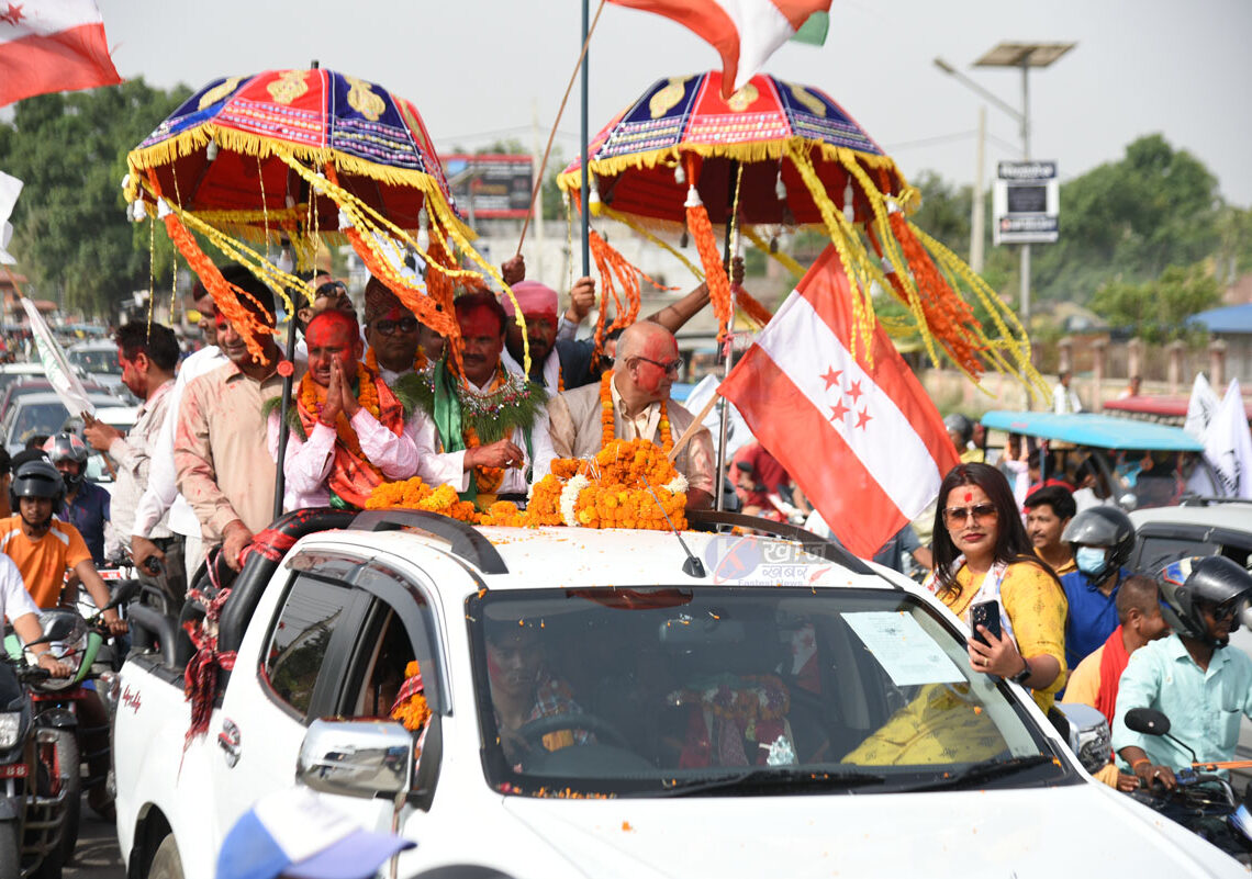 नेपालगन्जमा गठबन्धनको विजयी र्‍याली