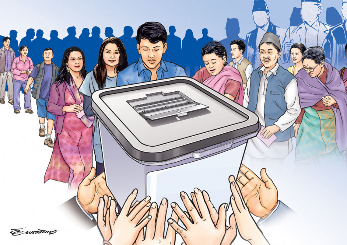 रौतहटका २४ मतदान केन्द्रमा मतदान जारी