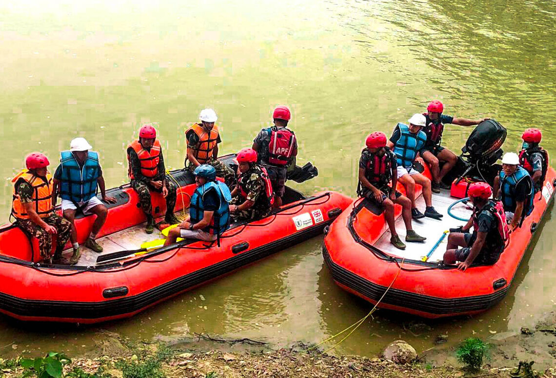 राप्तीनदीमा प्रदेशस्तरीय कृत्रिम घटना अभ्यास