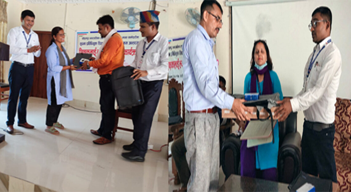 प्रविधीमैत्री अध्यापनका लागि कोहलपुरका ६२ शिक्षकलाई ल्यापटप बितरण