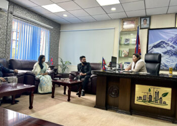 काठमाडौंको फोहोर व्यवस्थापनबारे मन्त्री झाँक्रीसँग निरन्तर परामर्शमा मेयर साह