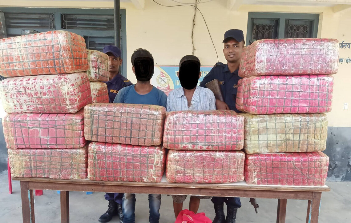 २७० किलो गाँजासहति २ भारतीय पक्राउ