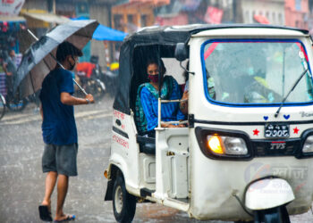 बाँकेमा बर्षा, किसानलाई राहात, गर्मीमा शितल