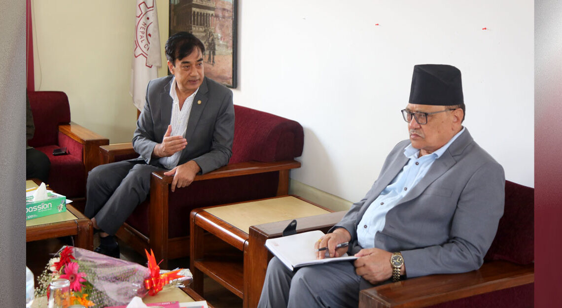 चीनसंगको व्यापार सहजिकरणका लागि नवनियुक्त राजदूत श्रेष्ठलाई चेम्बरको आग्रह