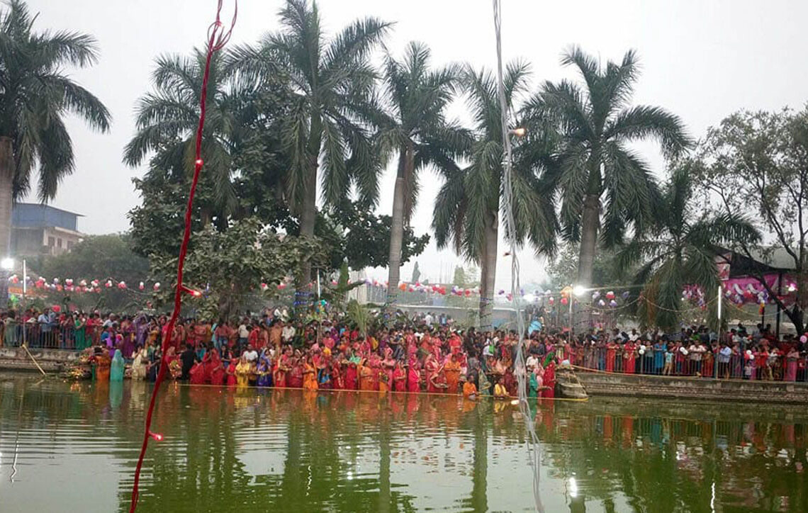 छठ पर्वका लागि बागेश्वरी मन्दिरको जलाशय झकिझकाउ