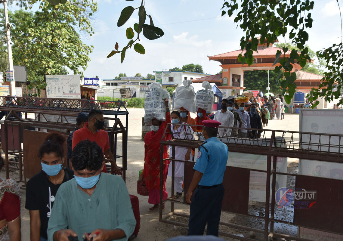 नेपालगन्जको जमुनाह नाका आज राती १२ बजेदेखि बन्द हुने