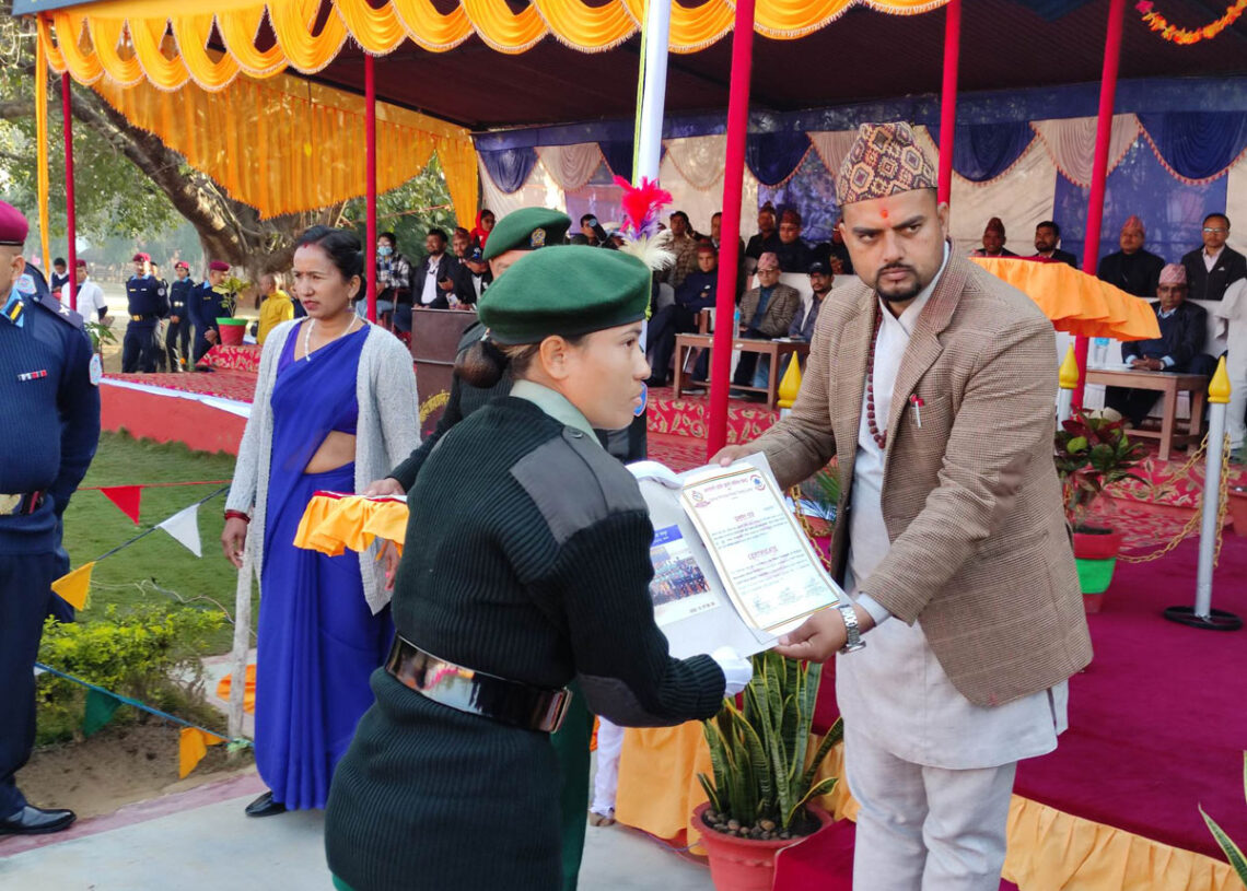 नगर प्रहरी जवान आधारभूत तालिम पहिलो समूहको दिक्षान्त