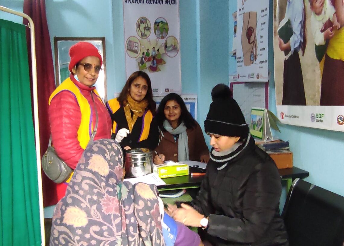 पुरैनीमा पाठेघरको मुखको क्यान्सर परिक्षण