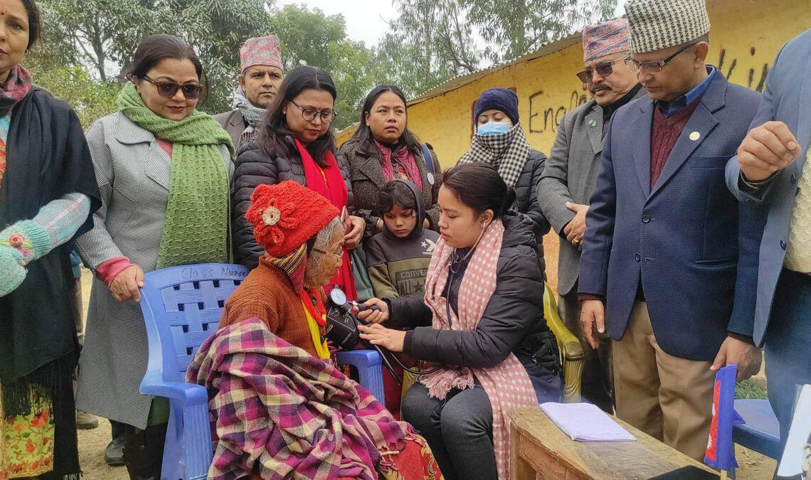 १ सय १० जनाले कानको परिक्षण र १ सय ३५ जनाले आँखाको परिक्षण