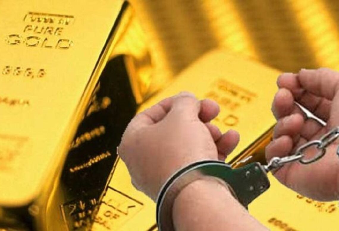 विमानस्थलबाट ९ किलो सुनसहित एक जना पक्राउ