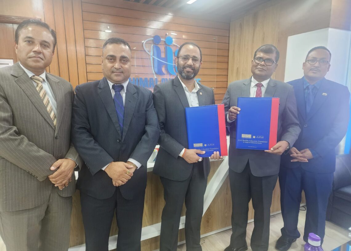 प्राविधिक शिक्षाका लागि लर्डवुद्ध र हिमालयन लाईफ इन्स्योरेन्सबीच सम्झौता