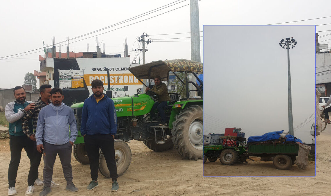 हाईमाष्ट लाइट संचालनमा नल्याएको भन्दै स्थानीयले गरे फोहोर उठाउने गाडी नियन्त्रण