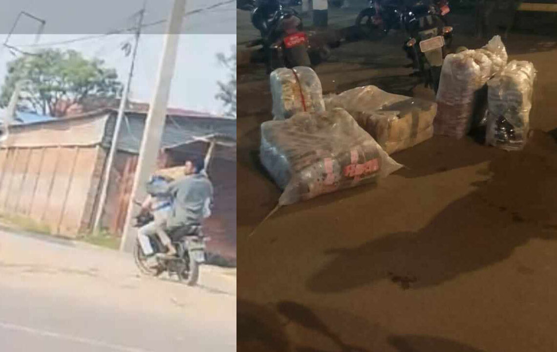 सशस्त्रले सेटिङमा भित्र्याएका अवैध सामान नेपालगन्जमा प्रहरीले बरामद गर्दै