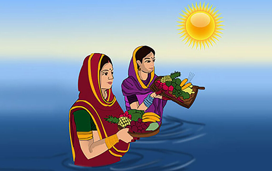 सूर्यको पूजा आराधना गरी छठ पर्व मनाइँदै, बागेश्वरी मन्दिरको तलाउ सजाइयो