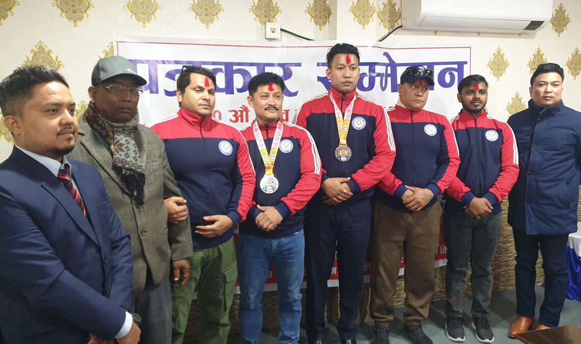 भारतमा पदक जितेर फर्किएका खेलाडीलाई सम्मान
