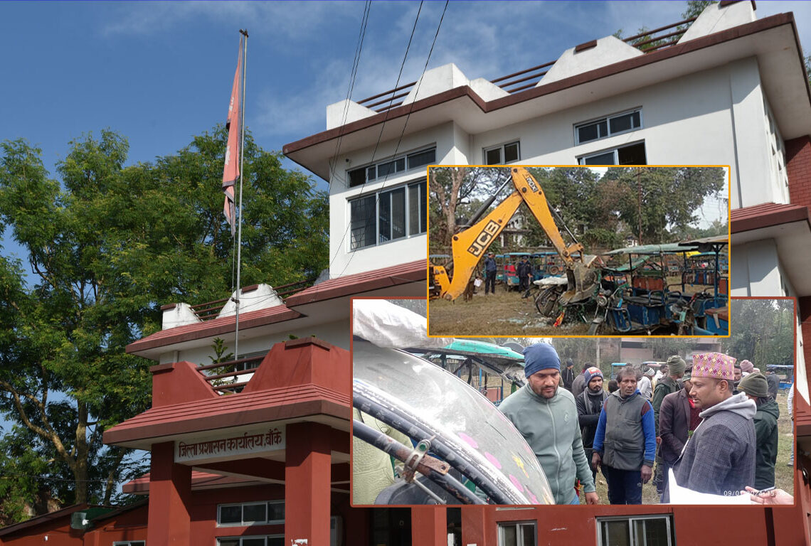 अवैध रिक्सामाथि उपमहानगरको डोजर : मेयर विष्ट र सिडिओको चर्को आलोचना