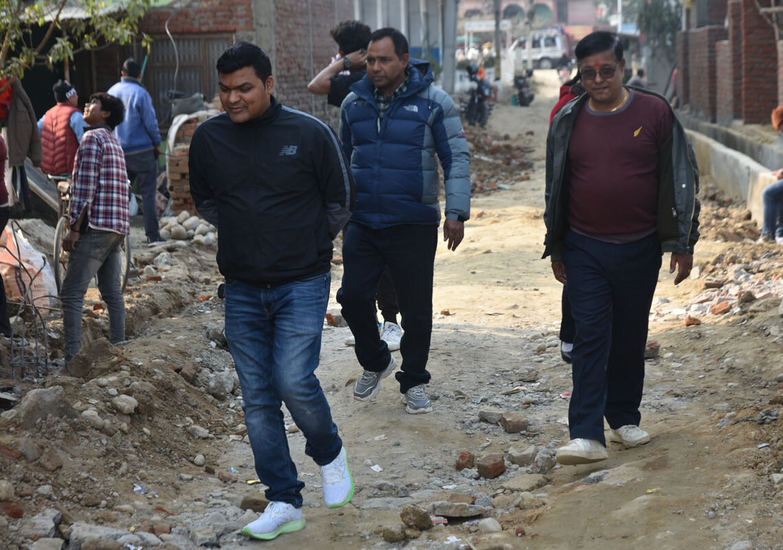 वडाअध्यक्ष वर्माको पहलमा पूर्वाधार निर्माणका कार्य तीब्र