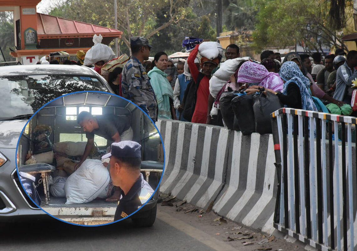 सशस्त्र प्रहरीको मिलोमतोमा भित्रिएको अबैध सामान जमुनाह प्रहरीद्वारा बरामद