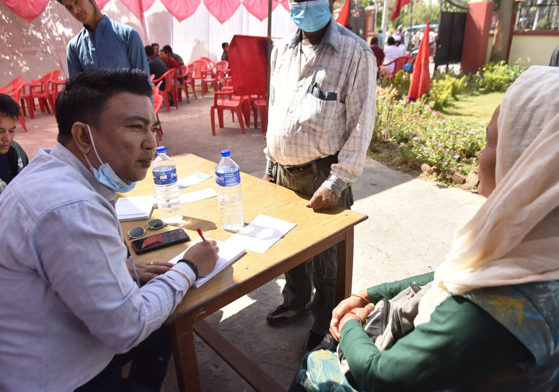 जिफन्ट र लाइफलाइन हस्पिटलद्वारा आयोजित स्वास्थ्य शिविरबाट ११० जना लाभान्वित