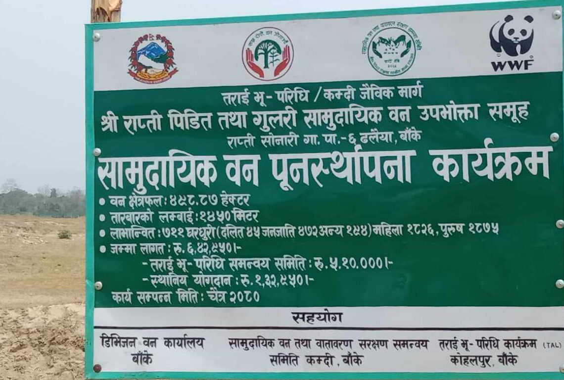 जैविक मार्गमा सामुदायिक वन पुनःथापना कार्यक्रम