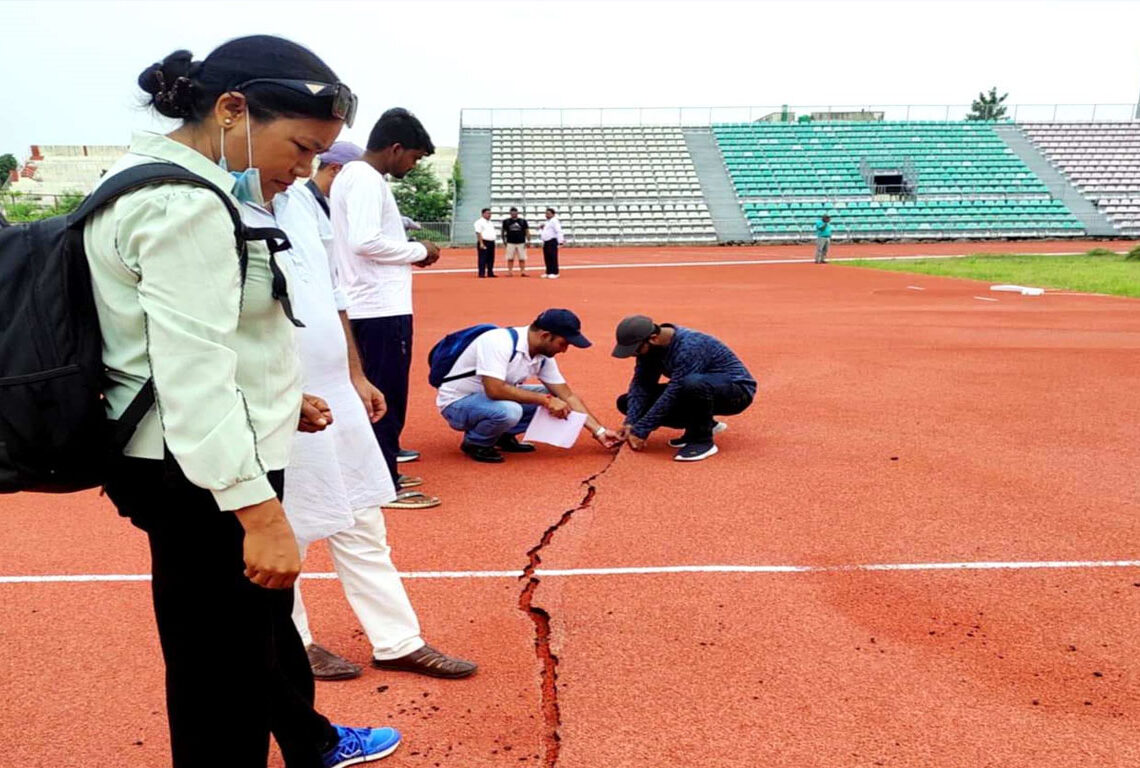 ‘सेन्थेटिक ट्रयाक’ गुणस्तरहीन :  छानबिन समिति नेपालगन्ज रङ्गशालामा