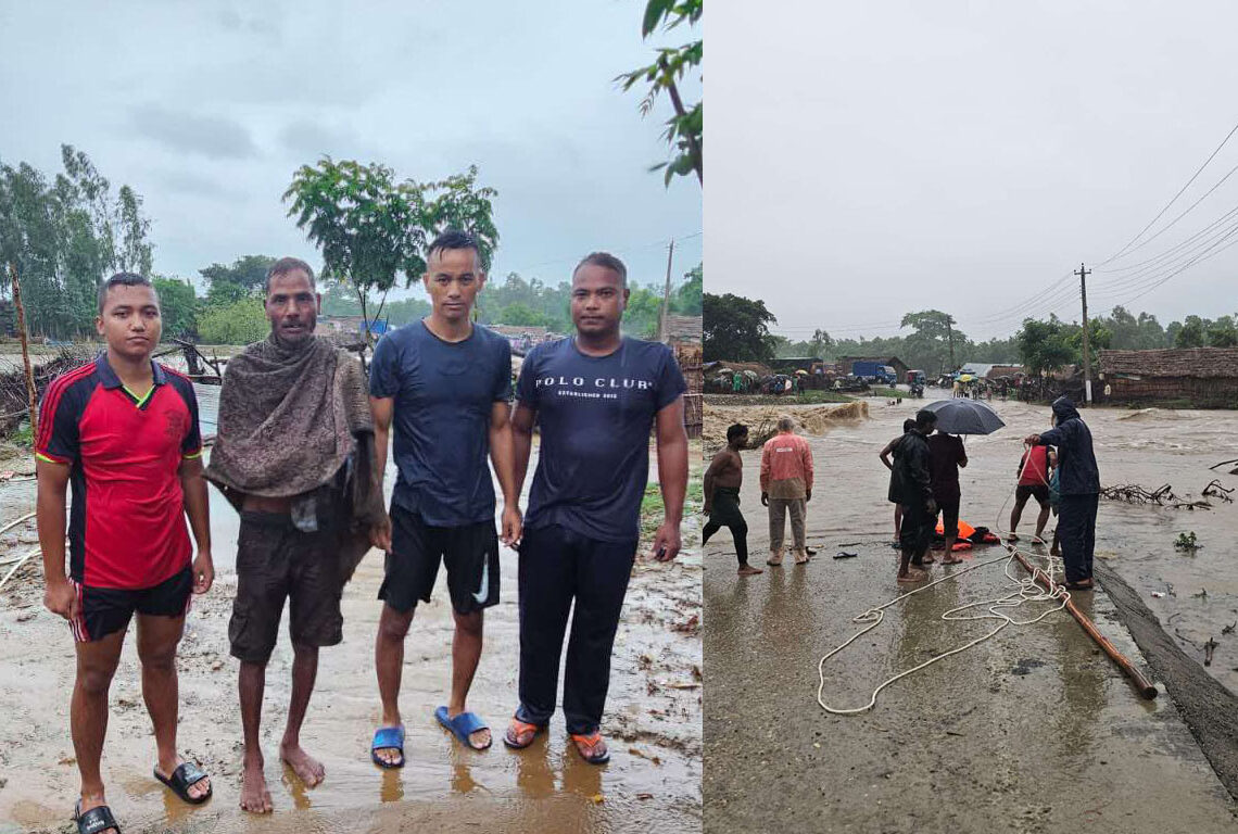दोन्द्रा खोलामा फसेका ३ जनाको उद्धार