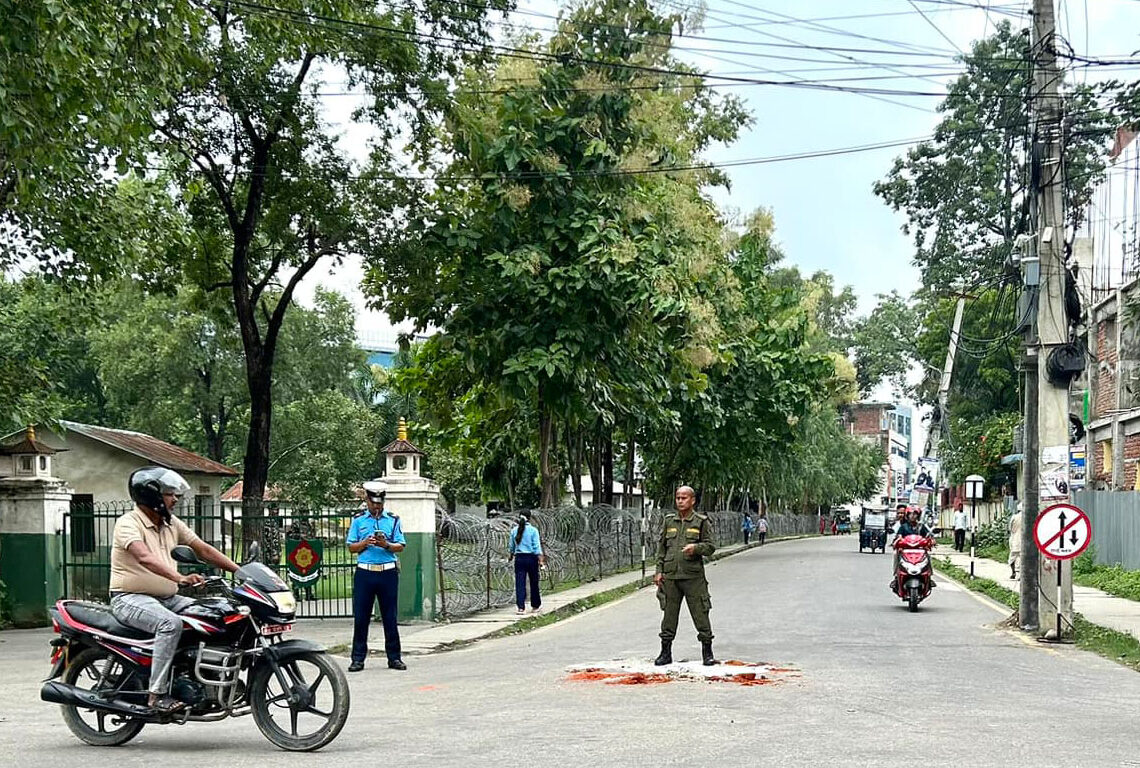 नेपालगन्जमा ट्राफिक ब्यवस्थापन गरिँदै