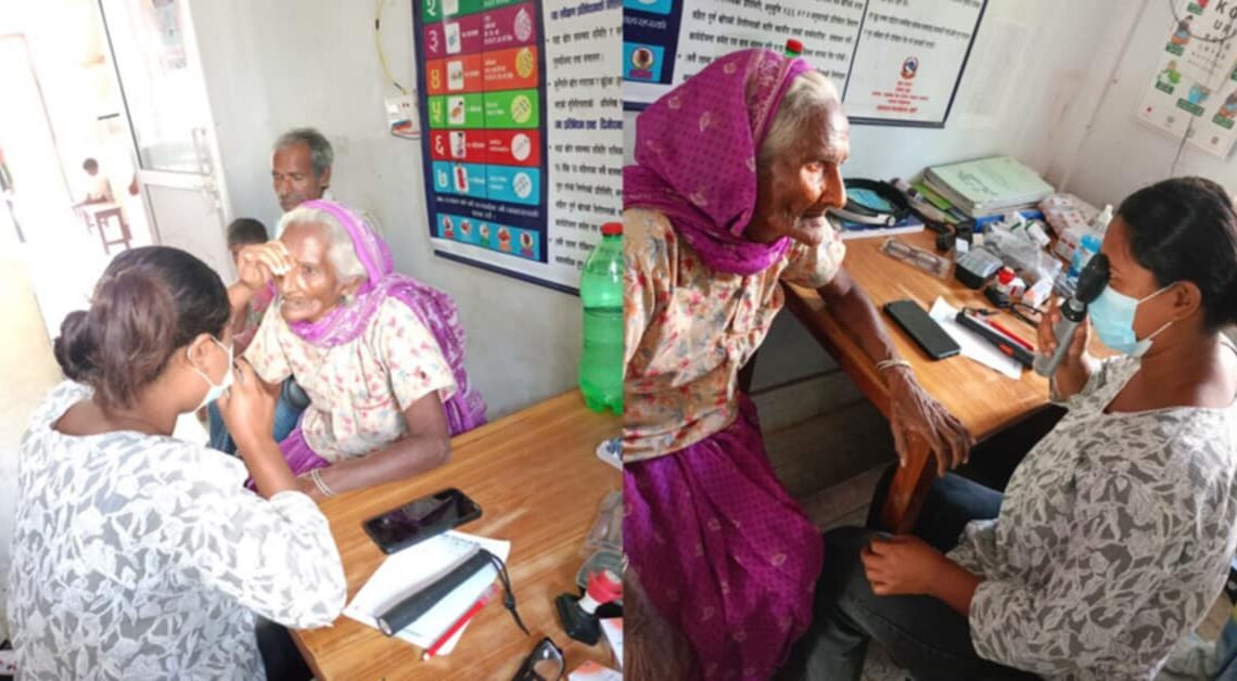 दुई सयभन्दा बढीको निःशुल्क आँखा परीक्षण, ४७ जनामा मोतीबिन्दु