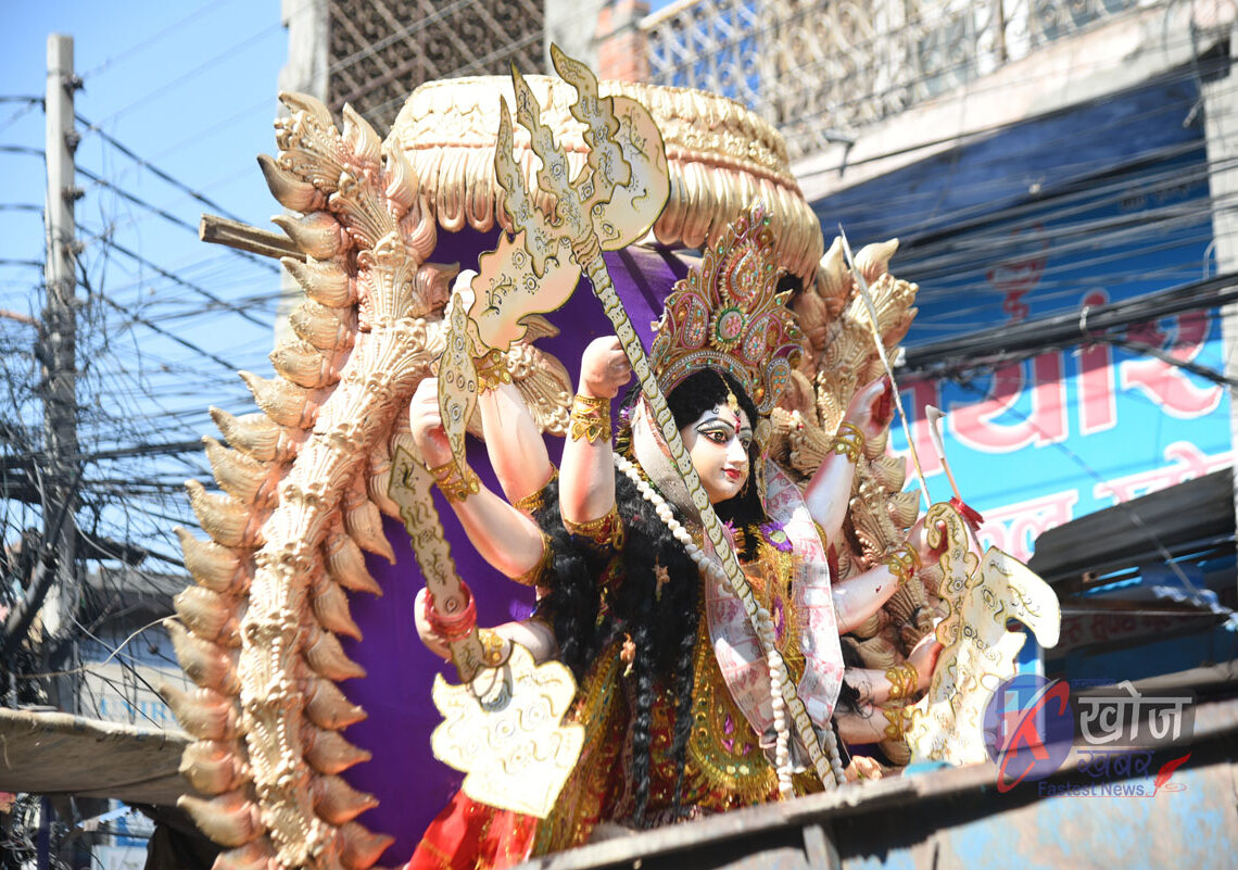 बाँकेमा डेढ करोड रुपैयाँको दुर्गा मूर्ती प्रतिष्ठापन