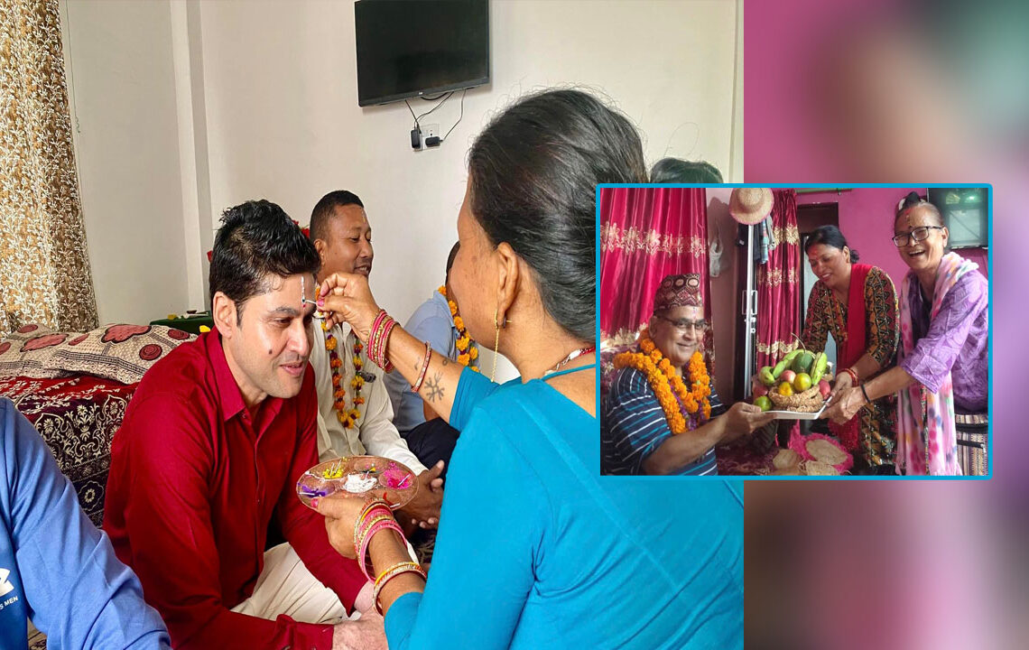 मुस्लिम समुदायका अगुवाले भाइटीका लगाएर मनाए तिहार