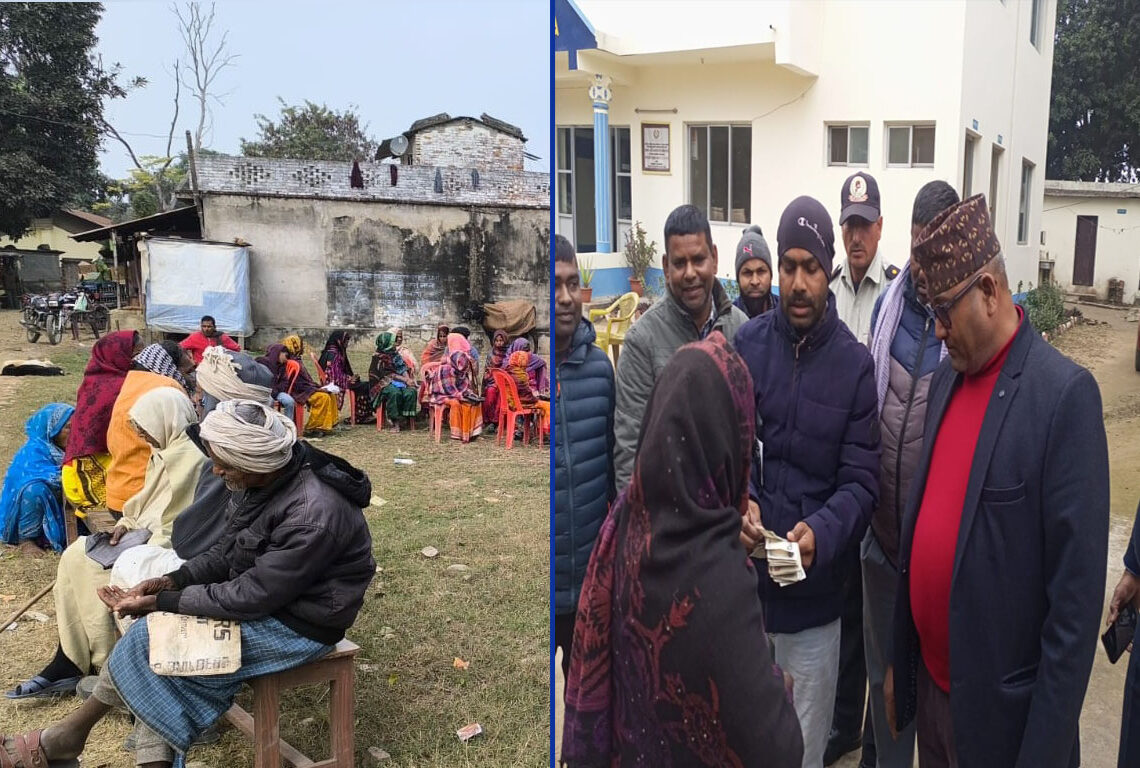 डुडुवामा सामाजिक सुरक्षा भत्ता वितरण