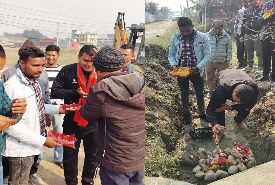 विकास निर्माणमा वडा नं.१८ को अर्को फड्को