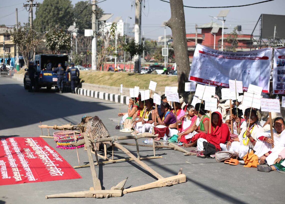 स्वर्गद्वारी गुठीपीडितको आन्दोलन यथावत्