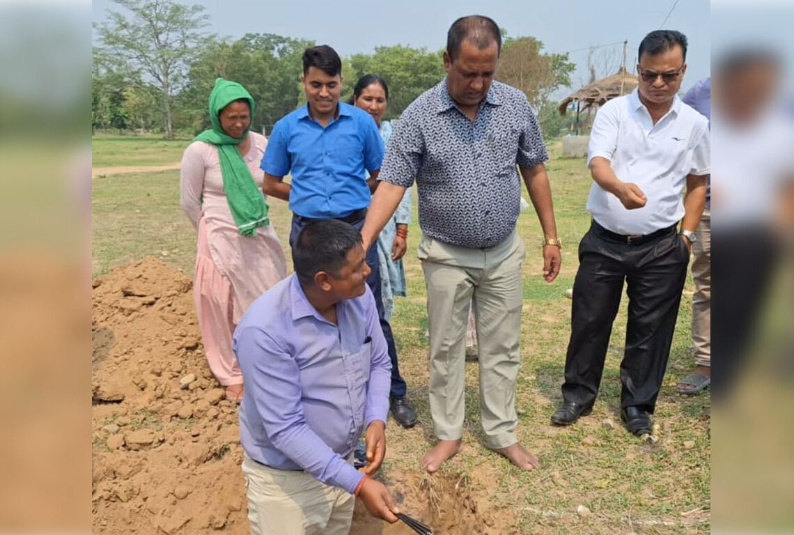 राप्तीसोनारीको बैँसामा पार्क शिलान्यास