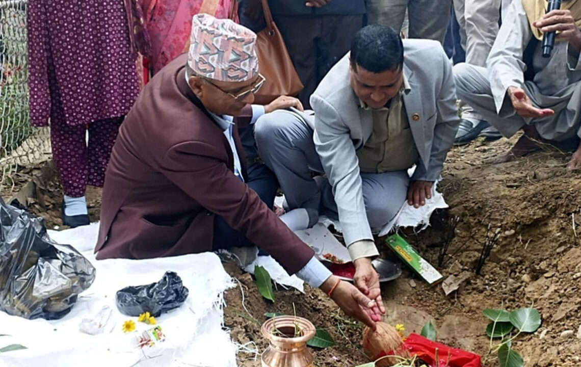 बर्दियामा २२ किमि सडक र पुलको शिलान्यास