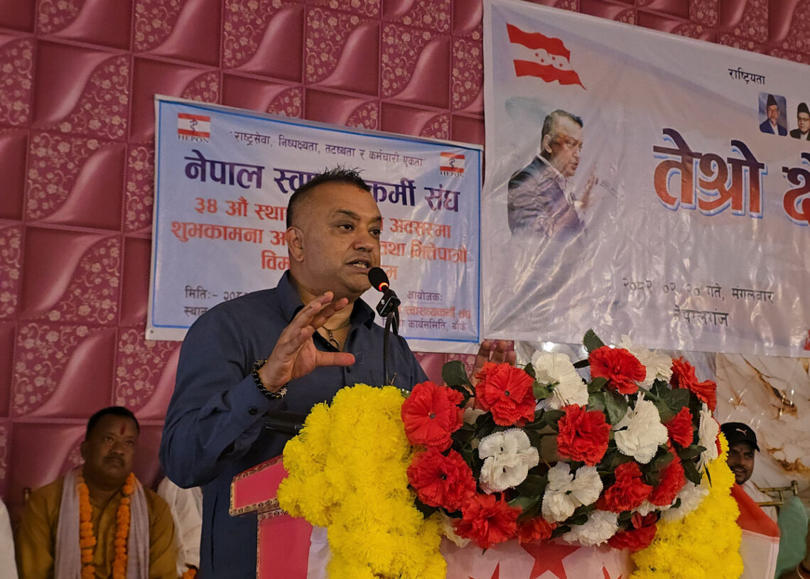 पार्टीभित्रको गुटवन्दी कहिल्यै भत्किदैन : महामन्त्री थापा