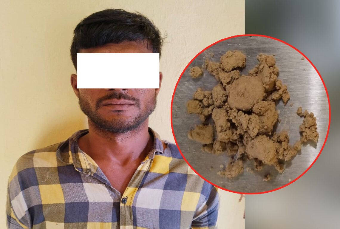 लागू औषध सहित एक जना पक्राउ