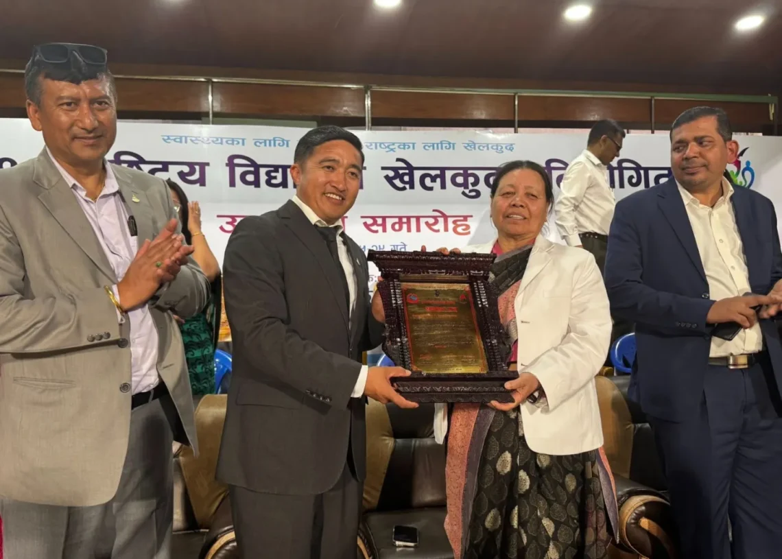 एनप्याब्सनलाई राष्ट्रिय खेलकुद परिषदको सम्मान