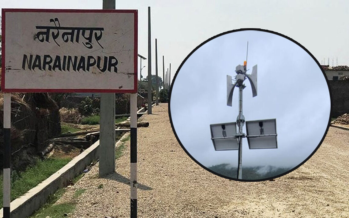 नरैनापुरको चार ठाउँमा बाढीसम्बन्धी सूचना दिने साइरन जडान