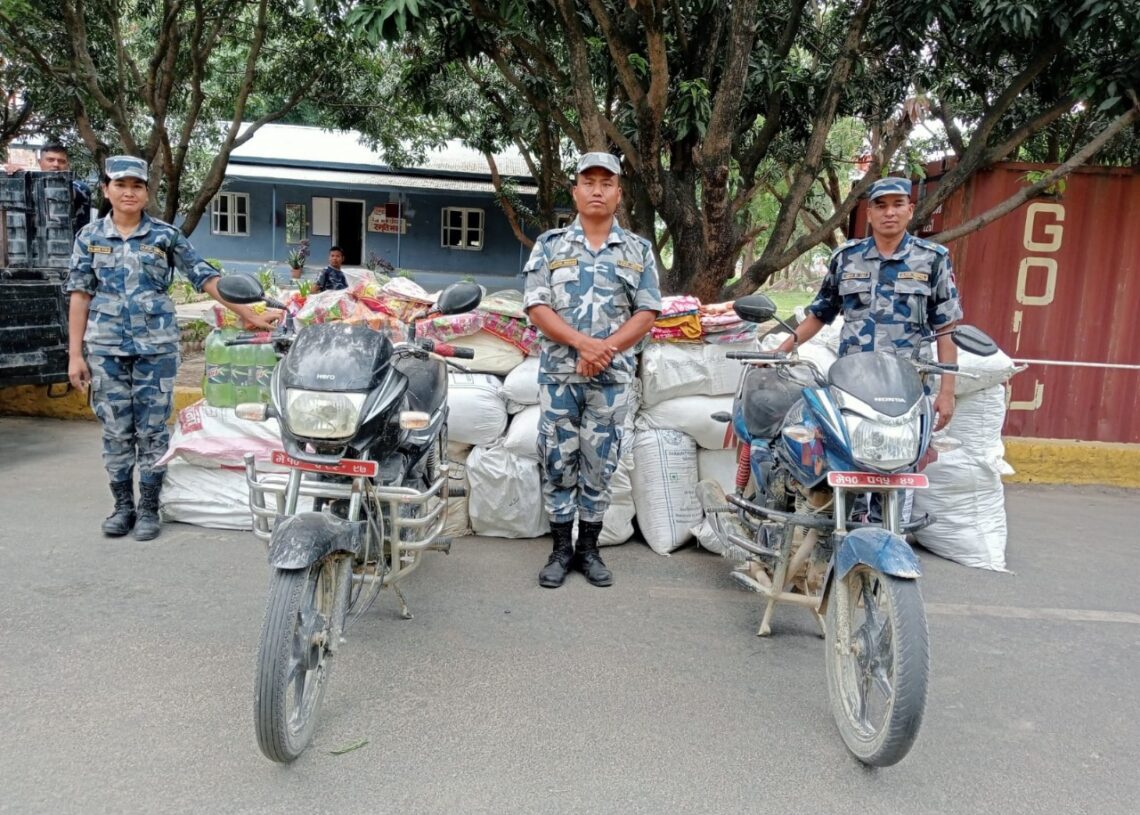 तस्करी नियन्त्रणमा सशस्त्र प्रहरीको तदारुकता : ५ महिनामा पाँच करोड मूल्य बरावरको अबैध सामान बरामद