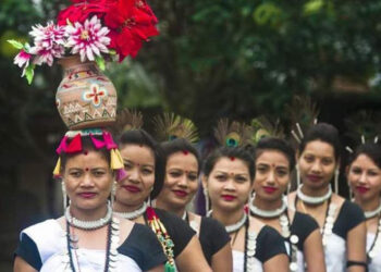 थारु समुदायले आज अटवारी पर्व मनाउँदै