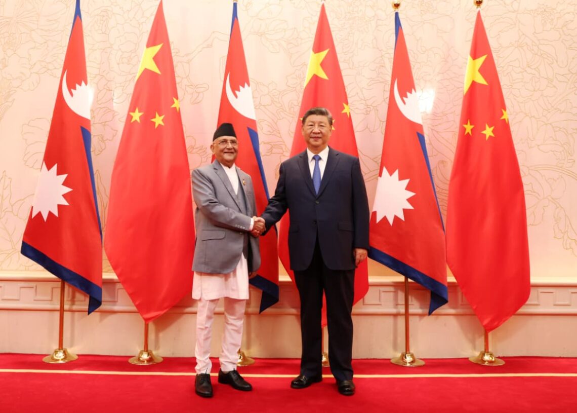 प्रधानमन्त्री ओली र चिनियाँ राष्ट्रपति सीबिच भेटवार्ता