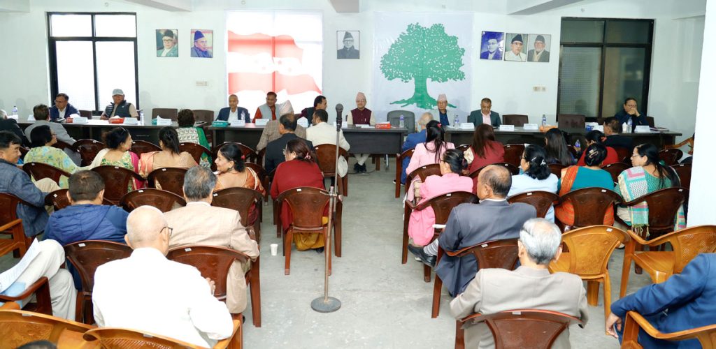 कांग्रेस केन्द्रीय कार्यसमिति बैठक बस्दै