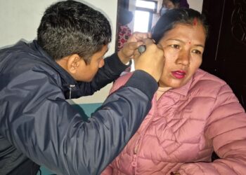 निःशुल्क कान शिविरमा १२७ जनामा संक्रमण, १०२ मा काने गुजी समस्या