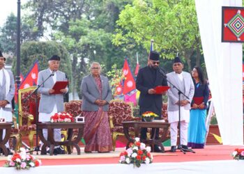 राष्ट्रपतिसमक्ष प्रधानमन्त्री बालेन्द्र शाहले लिए पद तथा गोपनीयताको शपथ
