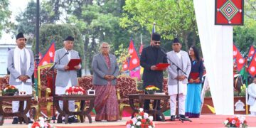 राष्ट्रपतिसमक्ष प्रधानमन्त्री बालेन्द्र शाहले लिए पद तथा गोपनीयताको शपथ