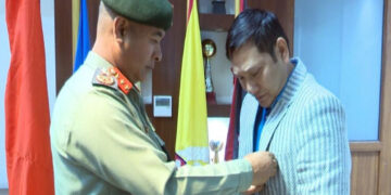 बाँकेका सिडिओ तामाङ आईजी एपीएफ कमेन्डेशनबाट सम्मानित