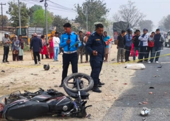 जिप–मोटरसाइकल ठोक्किँदा दुईको मृत्यु, चालक प्रहरी नियन्त्रणमा